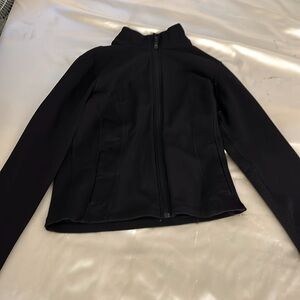 Black jacket tight.